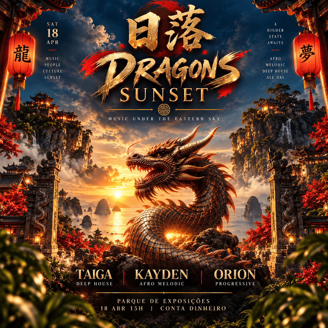Dragons Sunset flyer preview